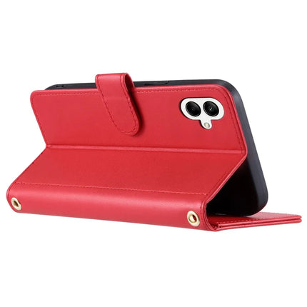 For Samsung Galaxy A06 Wallet Case Rhombus Grid PU Leather Phone Cover