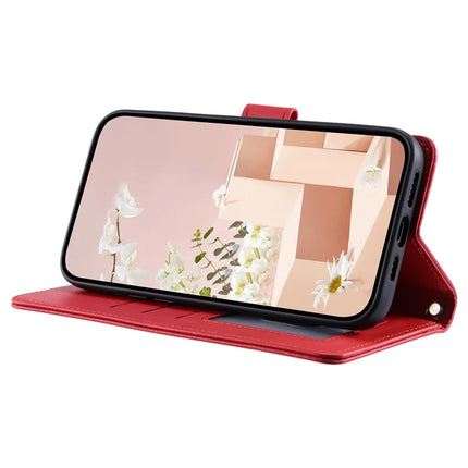 For Samsung Galaxy A06 Wallet Case Rhombus Grid PU Leather Phone Cover