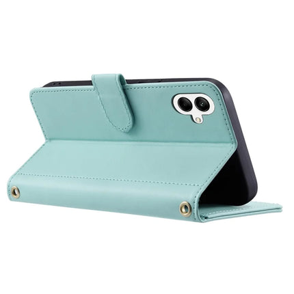For Samsung Galaxy A06 Wallet Case Rhombus Grid PU Leather Phone Cover