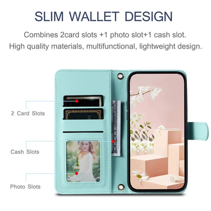 For Samsung Galaxy A06 Wallet Case Rhombus Grid PU Leather Phone Cover