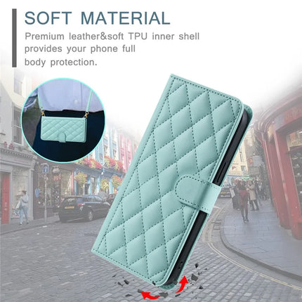 For Samsung Galaxy A06 Wallet Case Rhombus Grid PU Leather Phone Cover