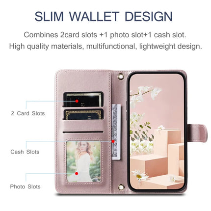 For Samsung Galaxy A06 Wallet Case Rhombus Grid PU Leather Phone Cover
