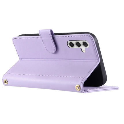 For Samsung Galaxy A16 4G / 5G Wallet Case Rhombus Grid PU Leather Phone Cover