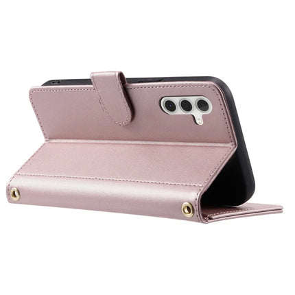 For Samsung Galaxy A16 4G / 5G Wallet Case Rhombus Grid PU Leather Phone Cover