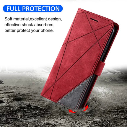 For Honor 200 Lite Case Imprinted Lines PU Leather Splicing Wallet Phone Cover