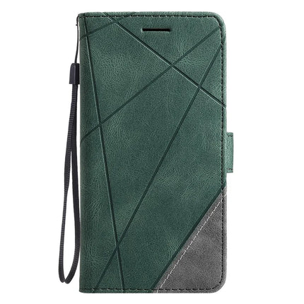 For Honor 200 Lite Case Imprinted Lines PU Leather Splicing Wallet Phone Cover
