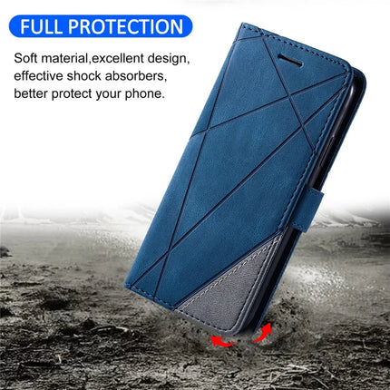For Honor 200 5G Case Imprinted Lines PU Leather Splicing Wallet Phone Cover