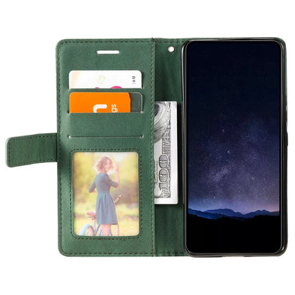 For Oppo Reno12 5G (Global) Case Imprinted Lines PU Leather Splicing Wallet Phone Cover