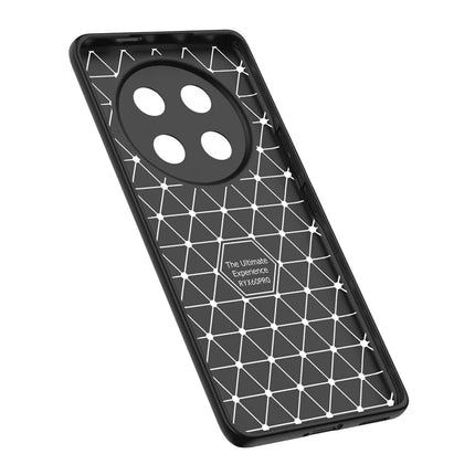 For Honor X60 Pro 5G Case Litchi Texture TPU Flexible Phone Cover, Black