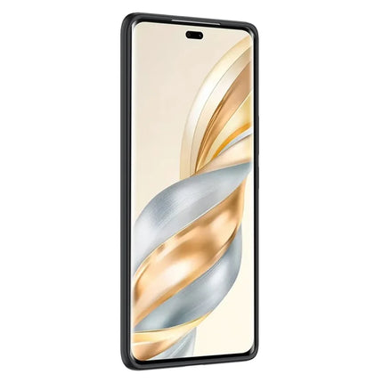 For Honor X60 Pro 5G Case Litchi Texture TPU Flexible Phone Cover, Black