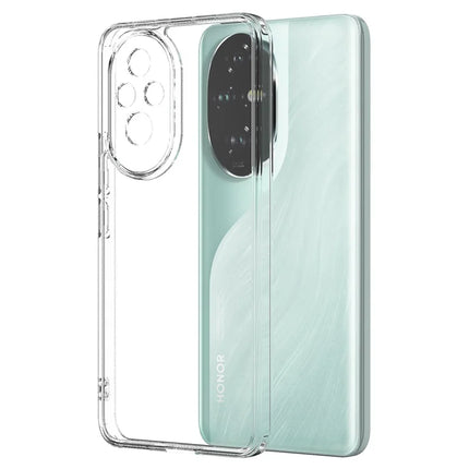 For Honor 200 Pro 5G Clear Phone Case TPU+Acrylic Shockproof Phone Back Cover