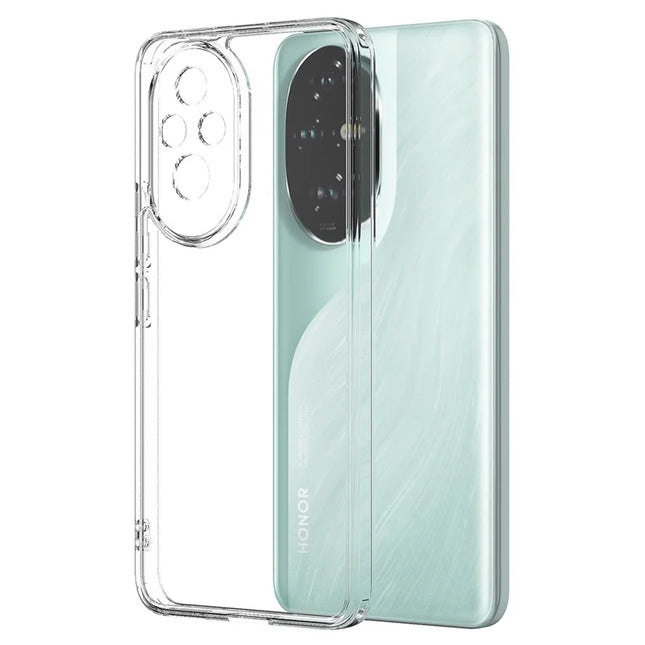 For Honor 200 Pro 5G Clear Phone Case TPU+Acrylic Shockproof Phone Back Cover