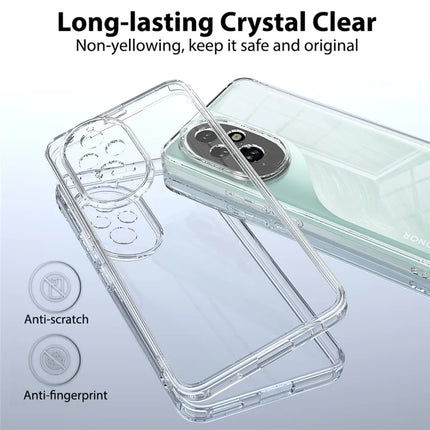 For Honor 200 Pro 5G Clear Phone Case TPU+Acrylic Shockproof Phone Back Cover