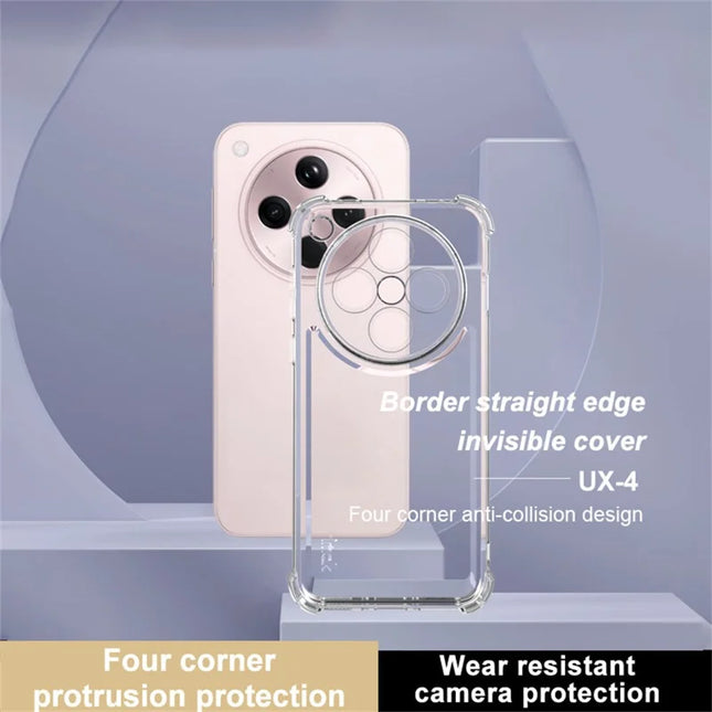 IMAK UX-4 Series for Oppo Find X8 5G Case Straight Frame Four Corner Shockproof Clear TPU Cover