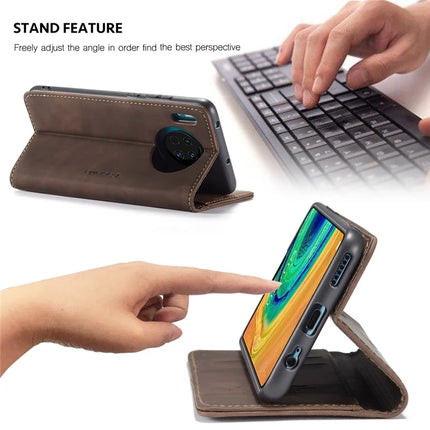 For Huawei Mate 30 4G / Huawei Mate 30 5G Case CASEME 013 Series Card Holder Stand Leather Phone Cover
