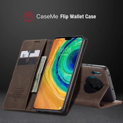 For Huawei Mate 30 4G / Huawei Mate 30 5G Case CASEME 013 Series Card Holder Stand Leather Phone Cover
