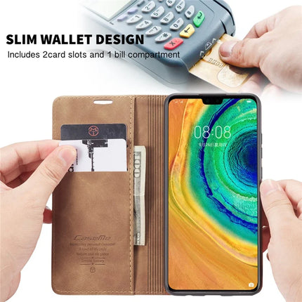 For Huawei Mate 30 4G / Huawei Mate 30 5G Case CASEME 013 Series Card Holder Stand Leather Phone Cover