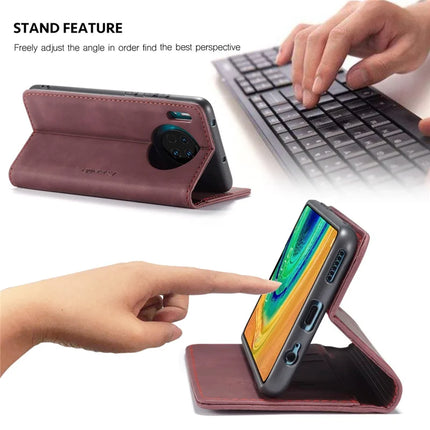 For Huawei Mate 30 4G / Huawei Mate 30 5G Case CASEME 013 Series Card Holder Stand Leather Phone Cover