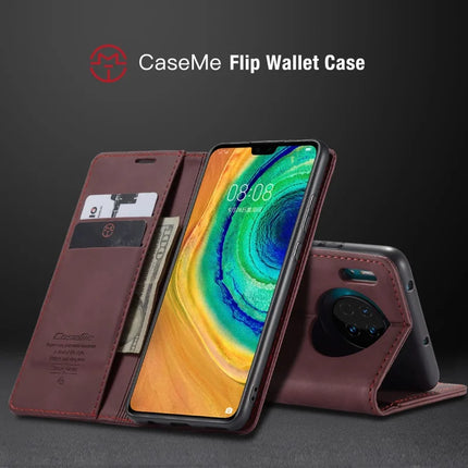 For Huawei Mate 30 4G / Huawei Mate 30 5G Case CASEME 013 Series Card Holder Stand Leather Phone Cover