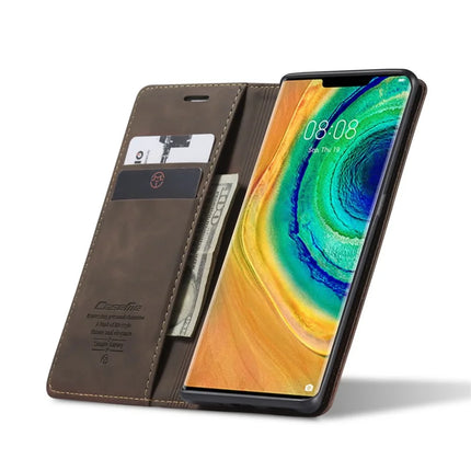 For Huawei Mate 30 Pro 5G Case CASEME 013 Series Card Holder Stand Leather Phone Cover