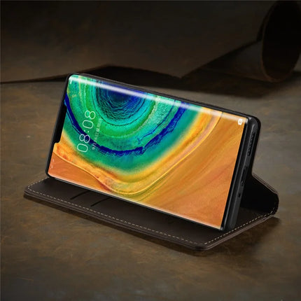 For Huawei Mate 30 Pro 5G Case CASEME 013 Series Card Holder Stand Leather Phone Cover