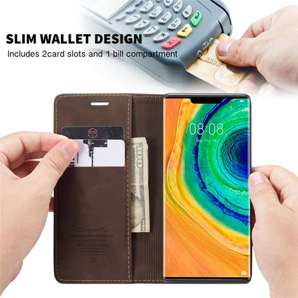 For Huawei Mate 30 Pro 5G Case CASEME 013 Series Card Holder Stand Leather Phone Cover