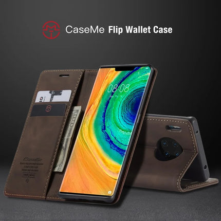 For Huawei Mate 30 Pro 5G Case CASEME 013 Series Card Holder Stand Leather Phone Cover