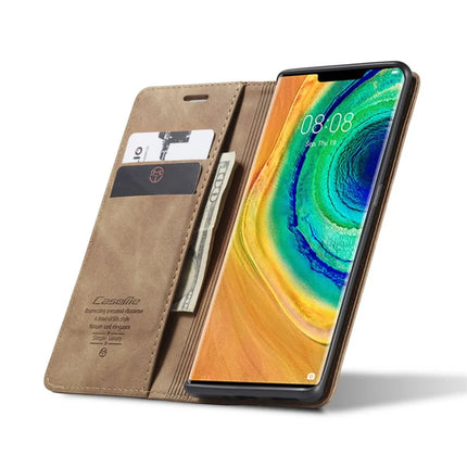 For Huawei Mate 30 Pro 5G Case CASEME 013 Series Card Holder Stand Leather Phone Cover