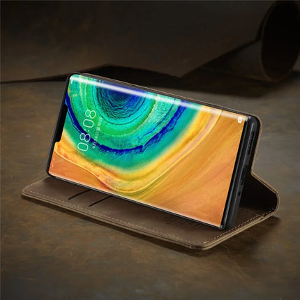 For Huawei Mate 30 Pro 5G Case CASEME 013 Series Card Holder Stand Leather Phone Cover