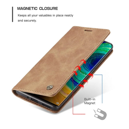For Huawei Mate 30 Pro 5G Case CASEME 013 Series Card Holder Stand Leather Phone Cover