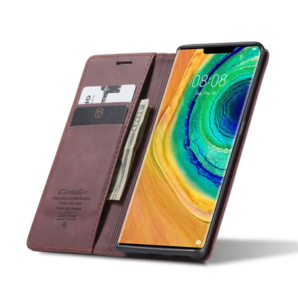 For Huawei Mate 30 Pro 5G Case CASEME 013 Series Card Holder Stand Leather Phone Cover