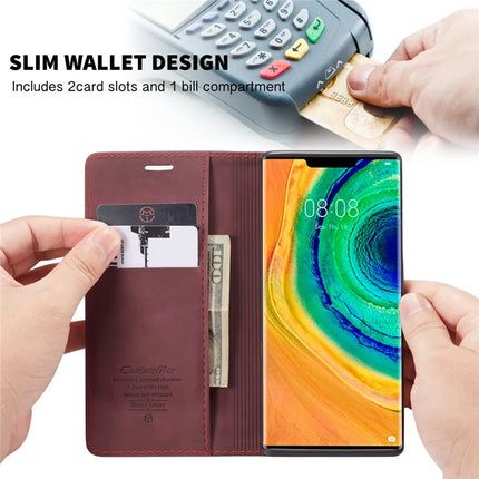 For Huawei Mate 30 Pro 5G Case CASEME 013 Series Card Holder Stand Leather Phone Cover