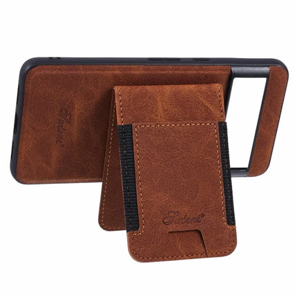 SUTENI H17 For Google Pixel 8 Pro Case Compatible with MagSafe Card Slots PU+TPU Kickstand Phone Cover