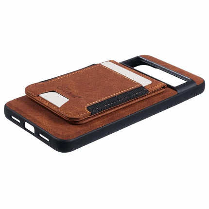 SUTENI H17 For Google Pixel 8 Pro Case Compatible with MagSafe Card Slots PU+TPU Kickstand Phone Cover