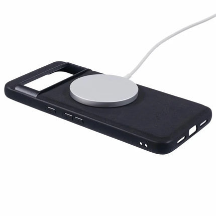 SUTENI H17 For Google Pixel 8 Pro Case Compatible with MagSafe Card Slots PU+TPU Kickstand Phone Cover