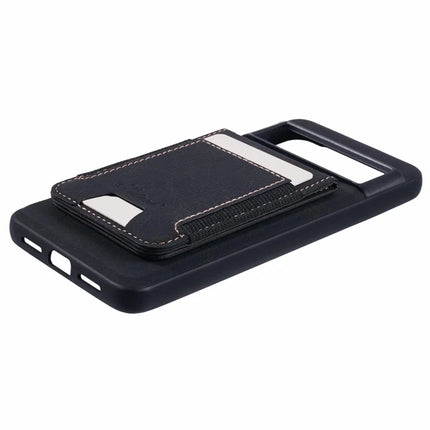 SUTENI H17 For Google Pixel 8 Pro Case Compatible with MagSafe Card Slots PU+TPU Kickstand Phone Cover
