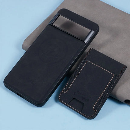 SUTENI H17 For Google Pixel 8 Pro Case Compatible with MagSafe Card Slots PU+TPU Kickstand Phone Cover