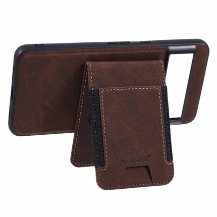 SUTENI H17 For Google Pixel 8 Pro Case Compatible with MagSafe Card Slots PU+TPU Kickstand Phone Cover