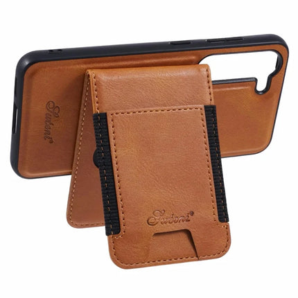 SUTENI H17 For Samsung Galaxy S23 Case Compatible with MagSafe Card Holder Kickstand Phone Cover