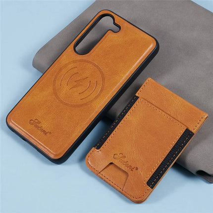 SUTENI H17 For Samsung Galaxy S23 Case Compatible with MagSafe Card Holder Kickstand Phone Cover