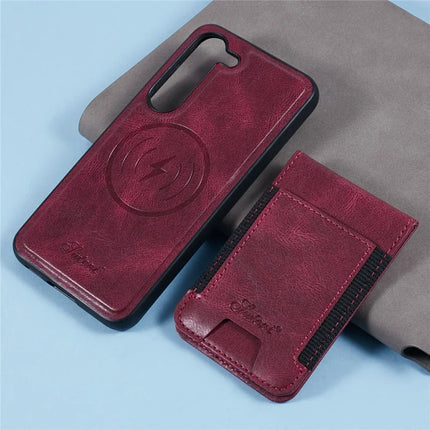 SUTENI H17 For Samsung Galaxy S23 Case Compatible with MagSafe Card Holder Kickstand Phone Cover