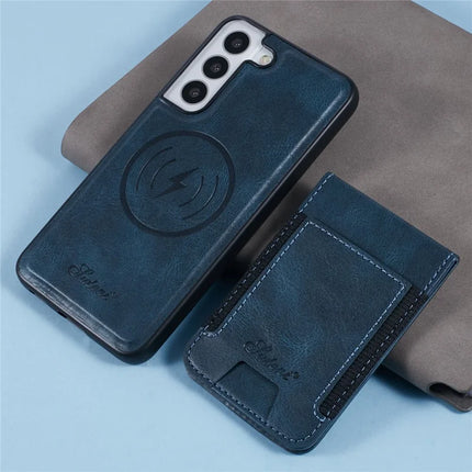 SUTENI H17 For Samsung Galaxy S22 5G Case Compatible with MagSafe Card Holder Kickstand Phone Cover