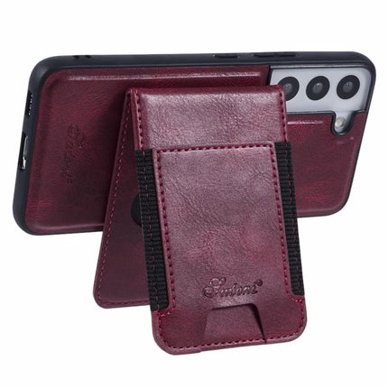 SUTENI H17 For Samsung Galaxy S22 5G Case Compatible with MagSafe Card Holder Kickstand Phone Cover