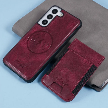SUTENI H17 For Samsung Galaxy S22 5G Case Compatible with MagSafe Card Holder Kickstand Phone Cover