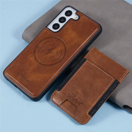 SUTENI H17 For Samsung Galaxy S22 5G Case Compatible with MagSafe Card Holder Kickstand Phone Cover