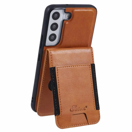 SUTENI H17 For Samsung Galaxy S22 5G Case Compatible with MagSafe Card Holder Kickstand Phone Cover
