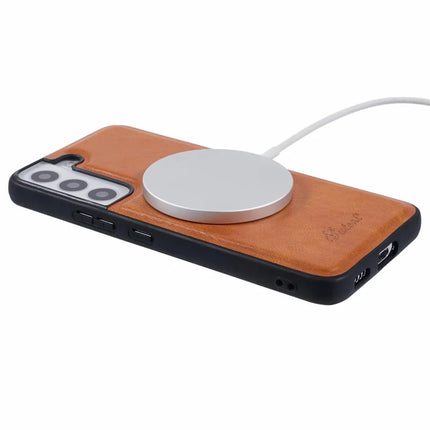 SUTENI H17 For Samsung Galaxy S22 5G Case Compatible with MagSafe Card Holder Kickstand Phone Cover