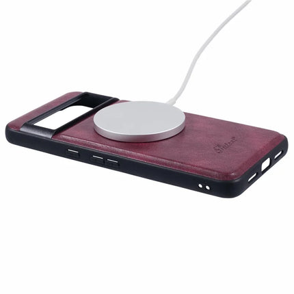 SUTENI H17 For Google Pixel 8 Pro Case Compatible with MagSafe Card Holder Kickstand Phone Cover