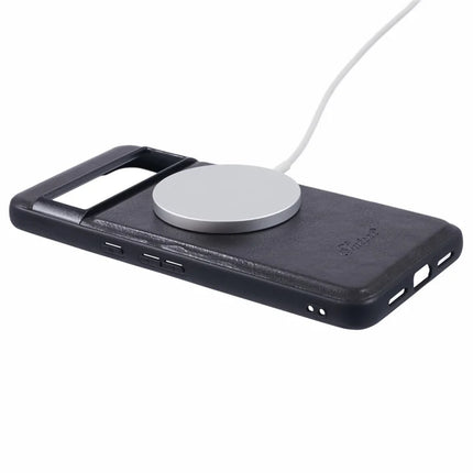 SUTENI H17 For Google Pixel 8 Pro Case Compatible with MagSafe Card Holder Kickstand Phone Cover