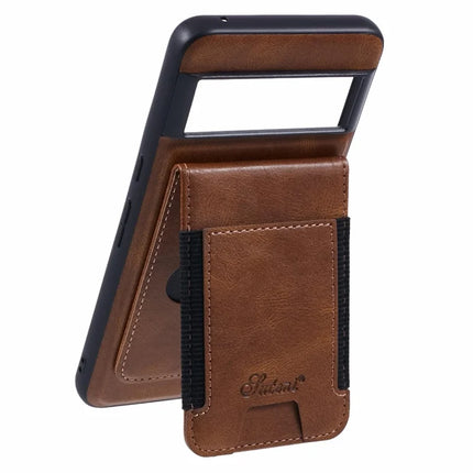SUTENI H17 For Google Pixel 8 Pro Case Compatible with MagSafe Card Holder Kickstand Phone Cover